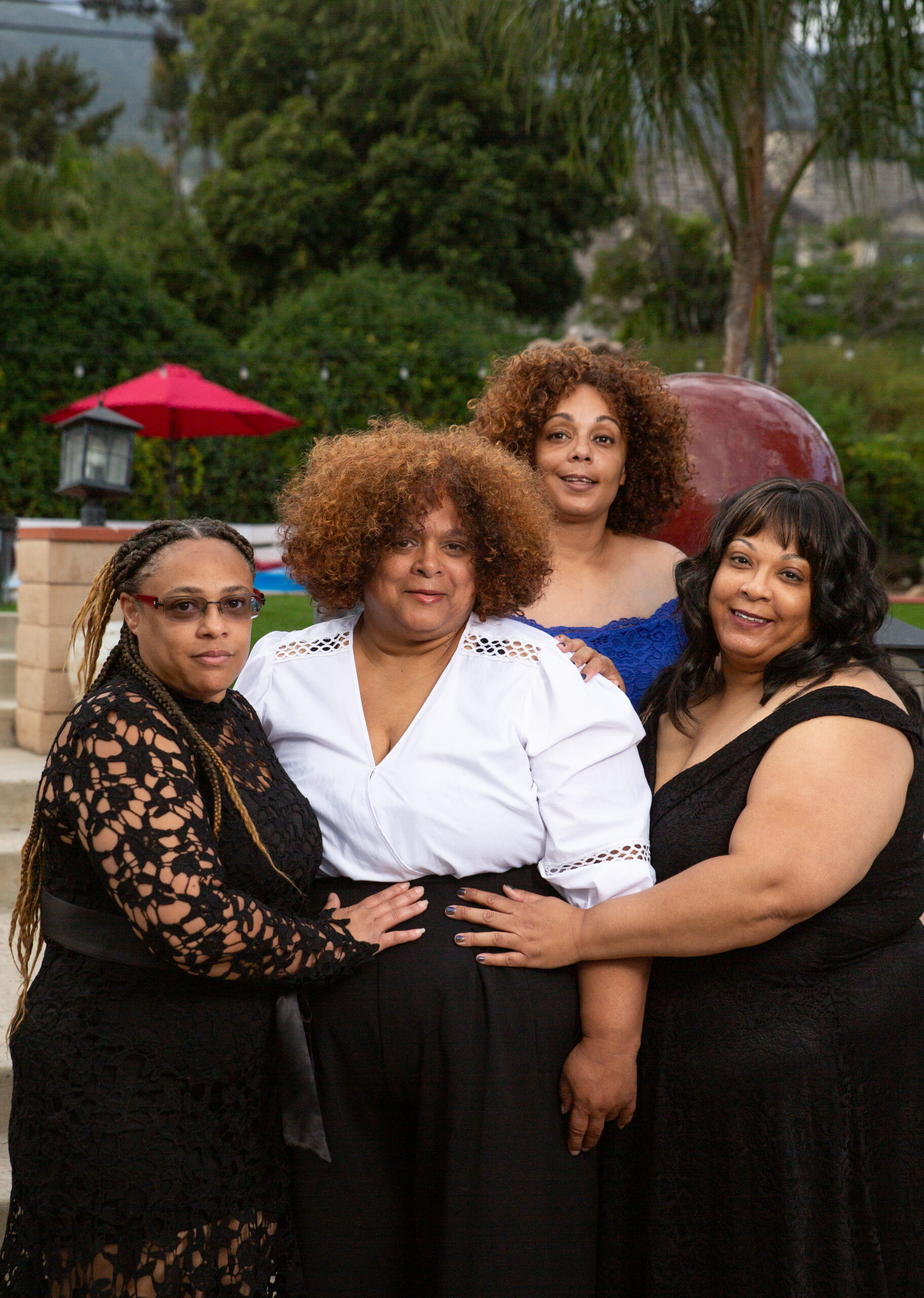 Mother and her daughters captured by Riverside Family Photographer